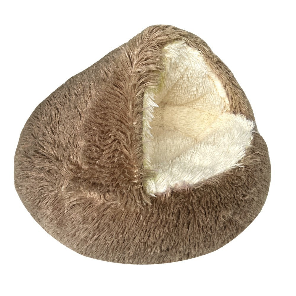 Winter Shell Shaped Dog Cat Calming Bed for pets
