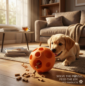 Dog Treat Dispensing Ball – Interactive IQ Puzzle Toy