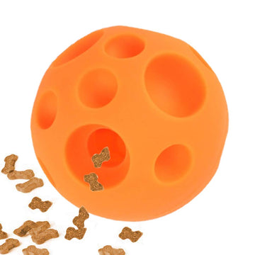 Dog Toy Balls Dog Treat Ball Food Dispensing Toy Tricky Treat Ball Fun Interactive Dog Toy Food Dispenser Toy Puzzle Toy Non-Toxic Soft Rubber 3D Surface Easy to Grip for Pet Small Medium Dog