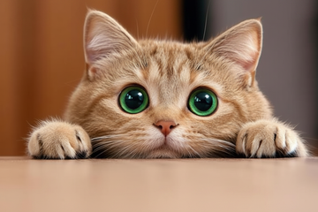 Peeking Cat